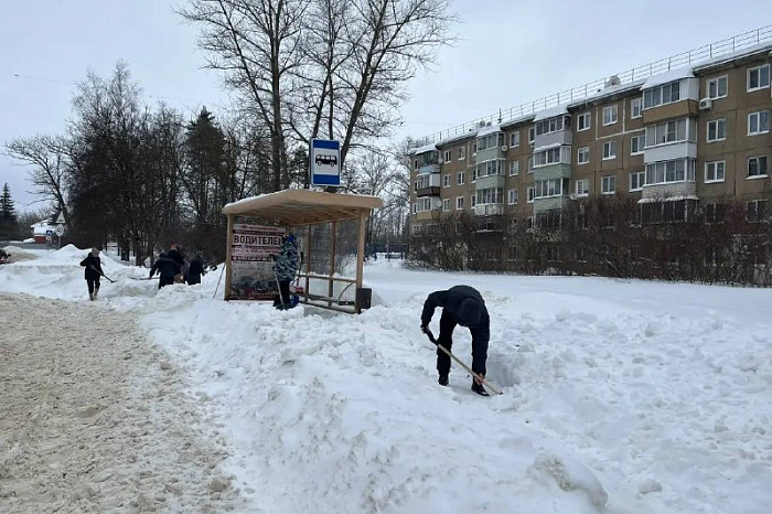 Туляки приняли участие в «Снежном субботнике»