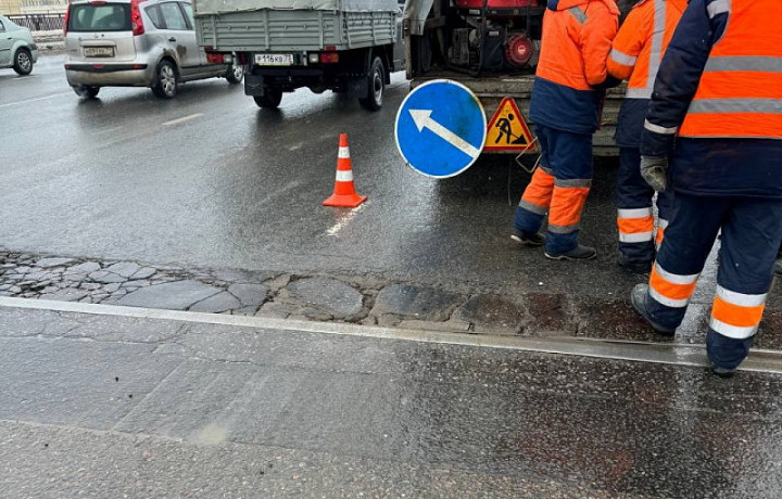 Администрация Тулы прокомментировала ямочный ремонт на проспекте Ленина