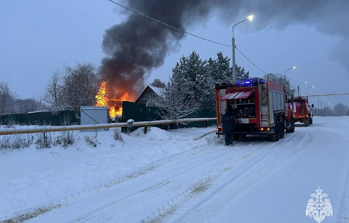 В Тульской области 30 декабря потушили четыре пожара
