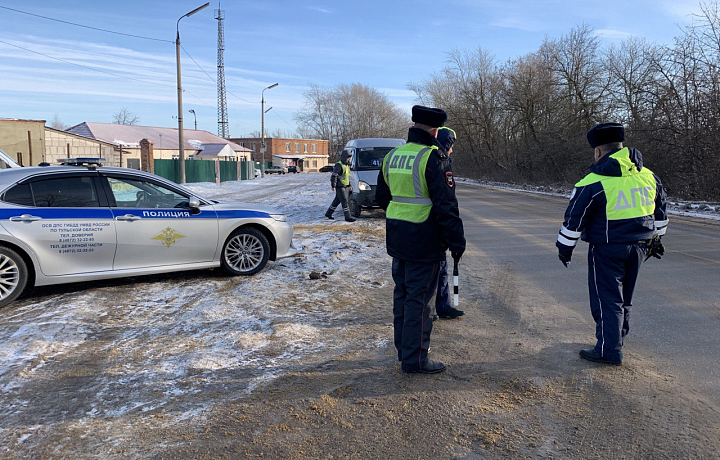 Тульская Госавтоинспекция проверила транспорт, перевозящий пассажиров