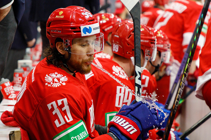 Фоторепортаж: как прошел матч между национальными сборными России и Беларуси