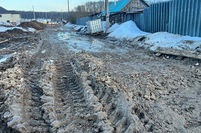 В поселке под Тулой после прокладки коммуникаций уничтожили единственную дорогу
