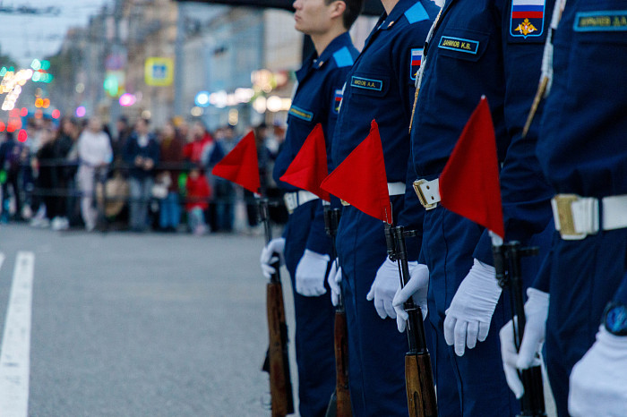 Первая репетиция Парада Победы прошла на площади Ленина в Туле