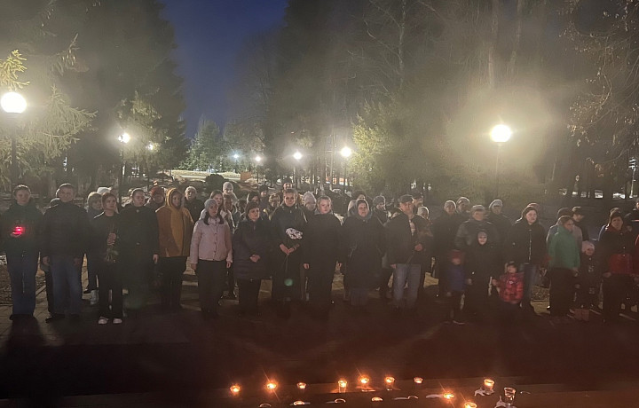 Жители тульского поселка Волово почтили память погибших в теракте в «Крокусе»