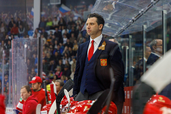 Фоторепортаж: как прошел матч между национальными сборными России и Беларуси