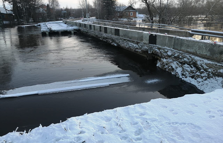 Уровень воды в результате паводка поднялся в Ефремовском районе на 1,3 метра 13 марта