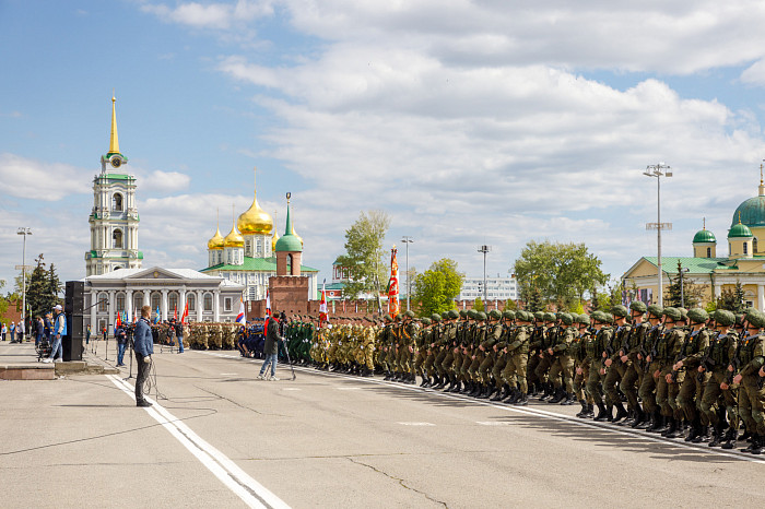 В Туле состоялся военный парад в честь Победы в Великой Отечественной войне