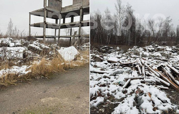 В Суворове начали убирать большую свалку после вмешательства прокуратуры