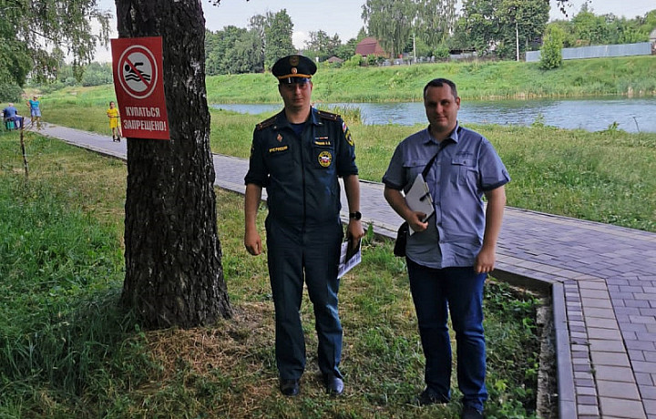 В Пролетарском округе Тулы прошел рейд вблизи водоемов