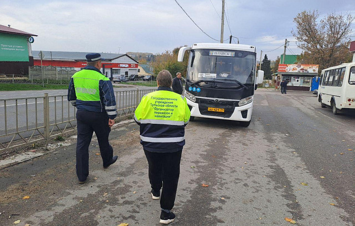 В Чернском районе оценили качество пассажирских перевозок в рамках очередного рейда