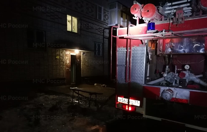 На пожаре в жилом доме в Донском спасли мужчину