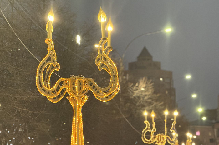 В Туле 1 декабря зажглась новогодняя иллюминация