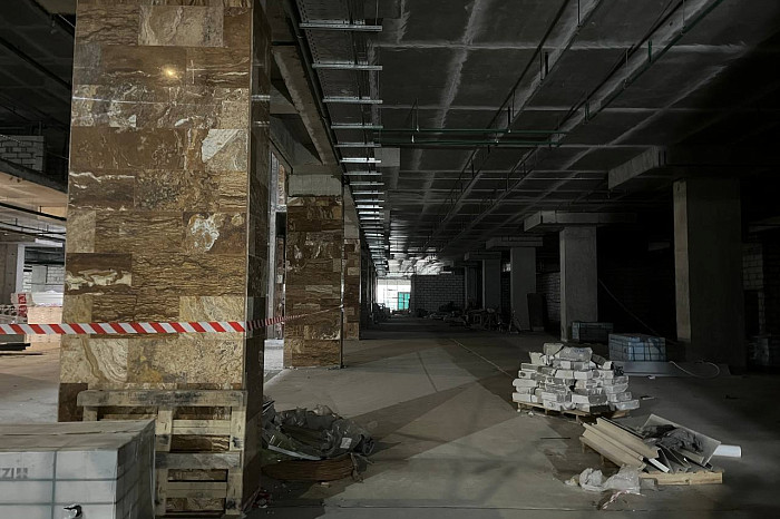 Опубликованы фото строящегося аквапарка на улице Фридриха Энгельса в Туле