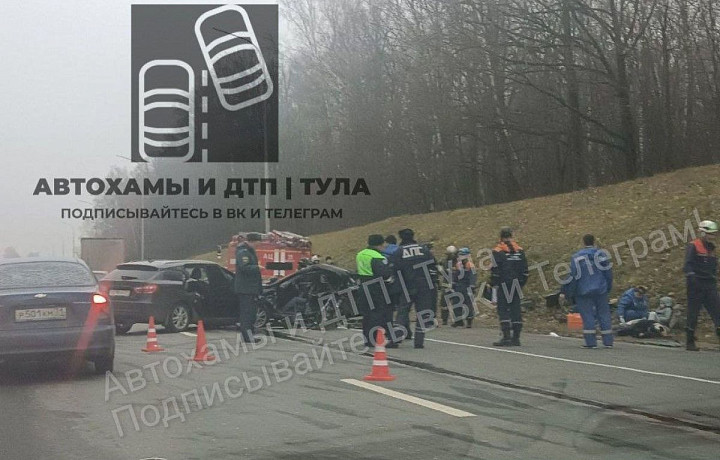 В Тульской области на трассе М-2 «Крым» в тройном ДТП погиб человек