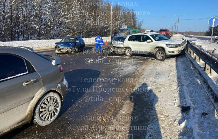 Двое детей и двое взрослых пострадали в ДТП на трассе М-2 «Крым» в Заокском районе