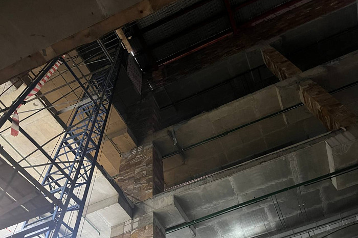 Опубликованы фото строящегося аквапарка на улице Фридриха Энгельса в Туле