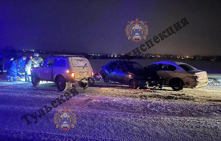 В массовом ДТП на трассе «Дон – Новомосковск» пострадали четыре человека и один погиб