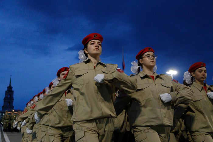 Первая репетиция Парада Победы прошла на площади Ленина в Туле