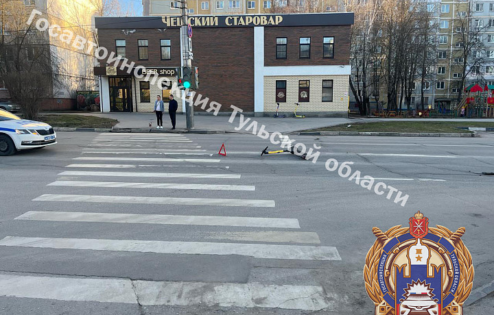 В Туле на улице Пузакова «Ниссан» сбил девочку на электросамокате