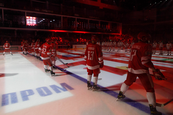 Фоторепортаж: как прошел матч между национальными сборными России и Беларуси