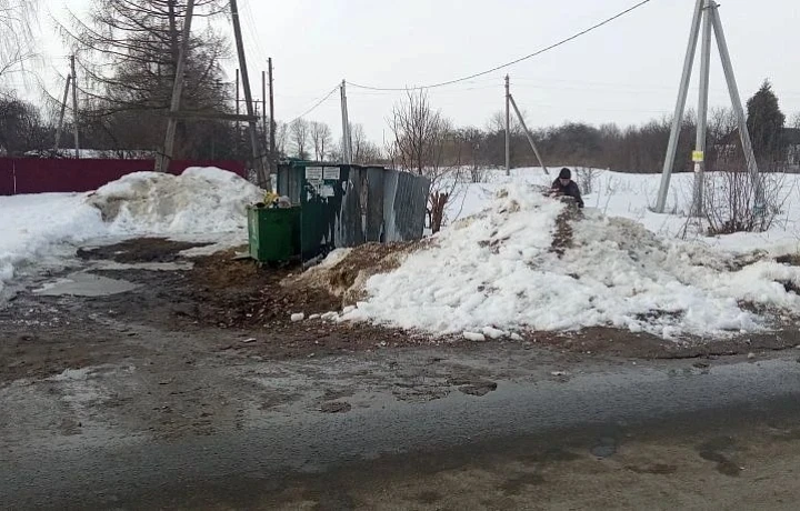 Жители Щекинского района пожаловались на стихийную свалку в Горячкино