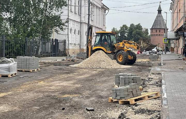 Работы по ремонту улицы Союзной в Туле завершатся до 10 сентября