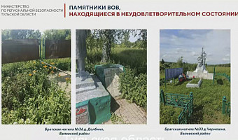 В Алексине и Белевском районе памятники героям ВОВ заросли травой