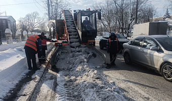 Больше пяти тысяч кубометров снега вывезли с улиц Тулы за сутки