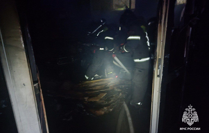 В тульской деревне Гущино при пожаре пострадала 88-летняя пенсионерка