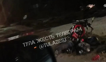 Мотоциклист пострадал в ДТП на Одоевском шоссе в Туле