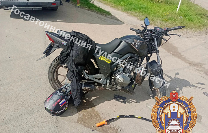 В Суворове несовершеннолетний мотоциклист пострадал в ДТП с иномаркой