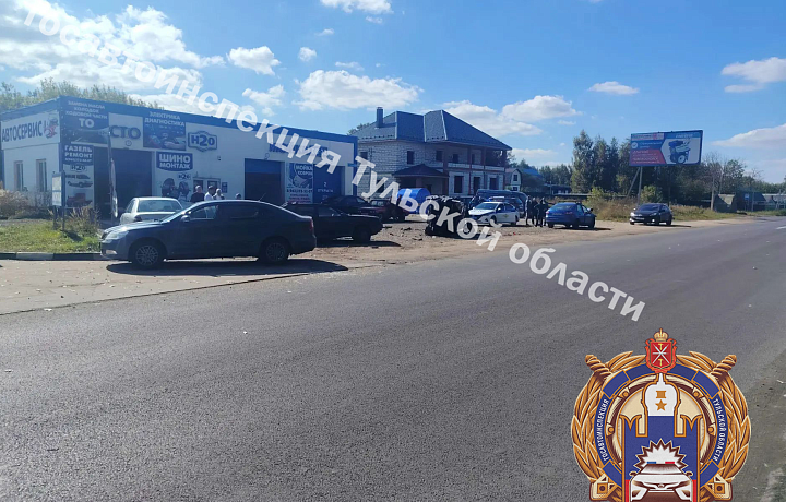 Автоледи на Renault устроила массовое ДТП с пострадавшими в Узловском районе