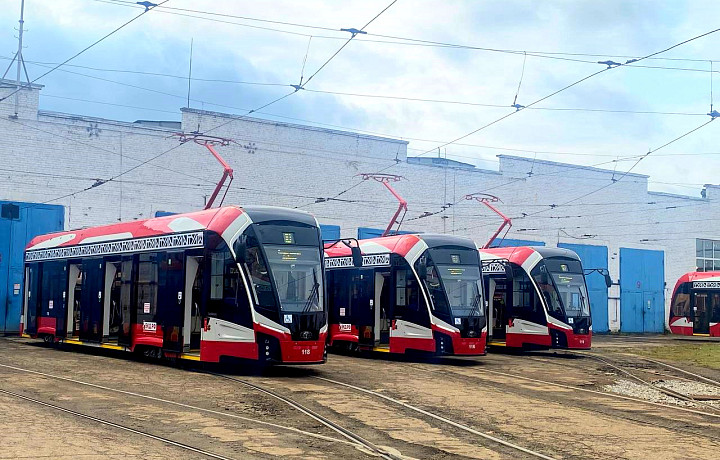 Новые трамваи «Львята» начали курсировать по Туле