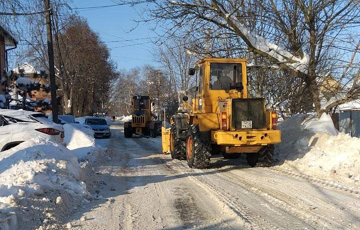 За сутки с улиц Тулы вывезено более пяти тысяч кубометров снега