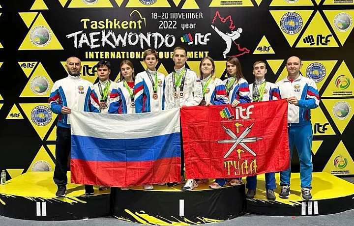 Тульские спортсмены завоевали медали на международном турнире по тхэквондо «Кубок Азии»