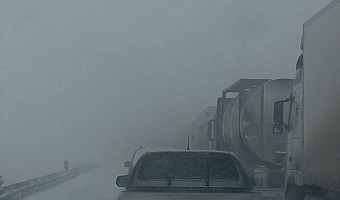 Очевидцы сообщают о серьёзной аварии под Богородицком: из-за снегопада там почти нулевая видимость