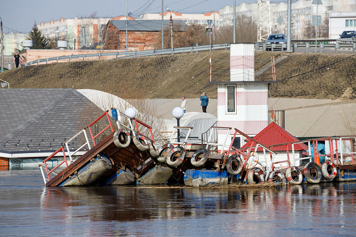 Заплыв у детского городка, затопленное кафе и завораживающая водная гладь: фоторепортаж с набережной в центре Тулы