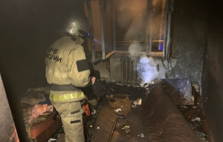 При пожаре в Узловском районе погибла 76-летняя женщина