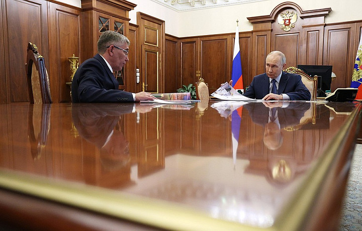 Миляев сообщил президенту Путину о планах продлить Казанскую набережную в Туле