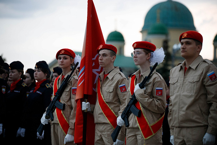 Первая репетиция Парада Победы прошла на площади Ленина в Туле