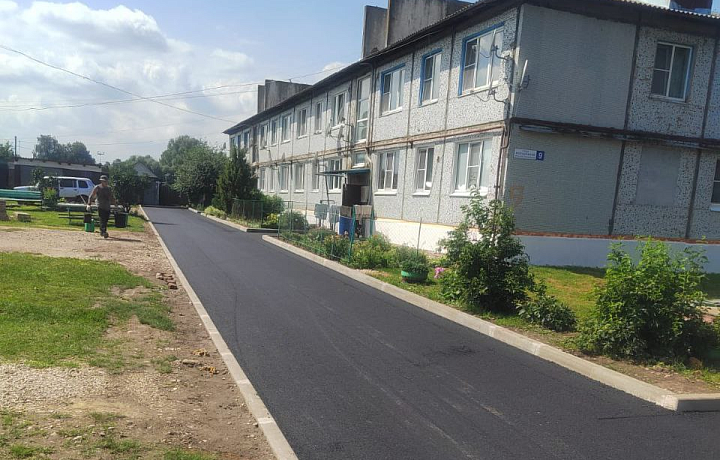 В поселке Ясногорского района благоустроили одну из улиц