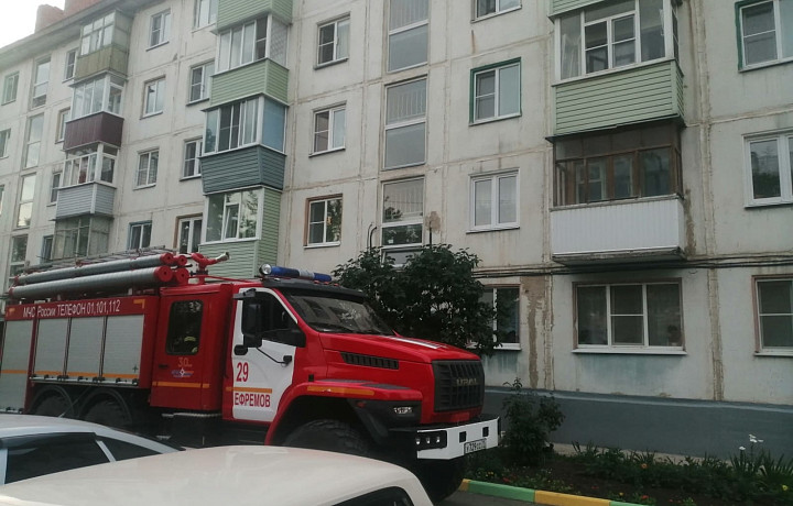 31-летний ефремовец пострадал при пожаре в квартире