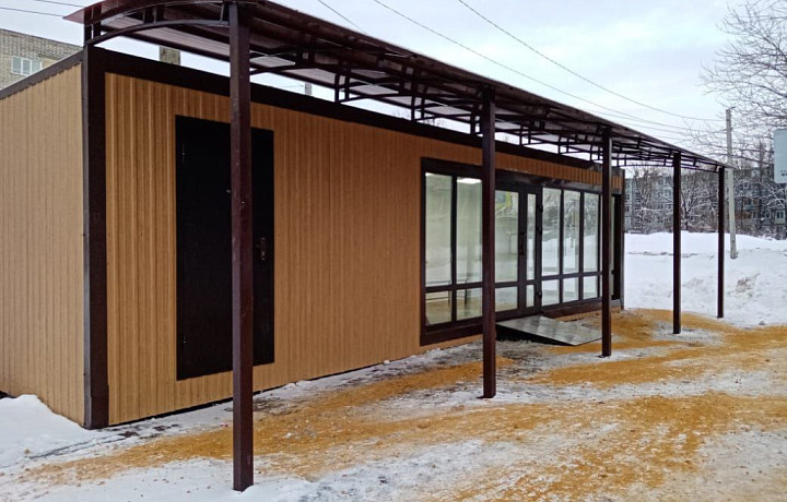 В Тульской области появилась теплая остановка общественного транспорта