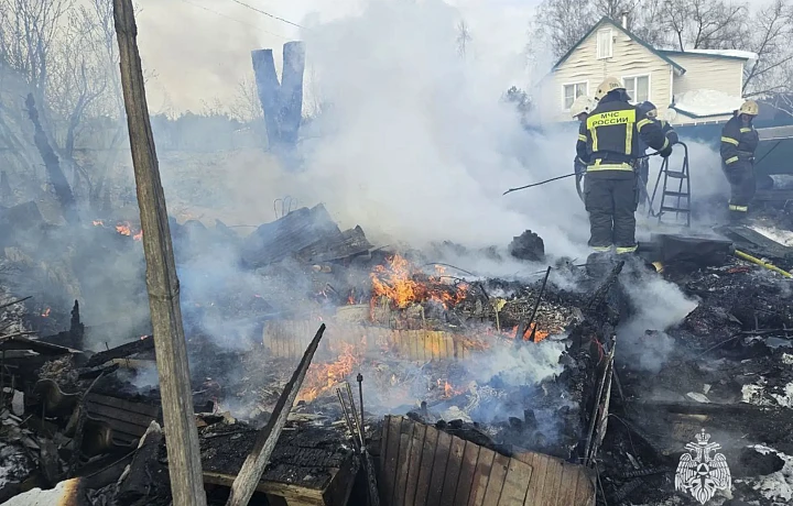 В Тульской области 6 марта потушили три пожара