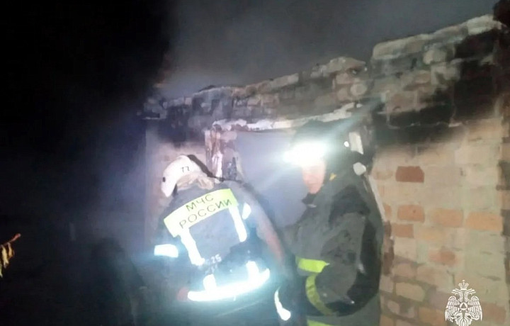 Дачный дом и хозпостройка сгорели в Тульской области 11 августа