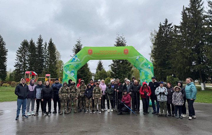 Около 100 человек прошли по «Маршруту здоровья» в Заокском районе Тульской области