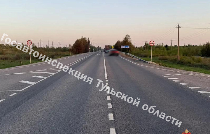В Богородицком районе мотоциклист не уступил дорогу и попал в больницу