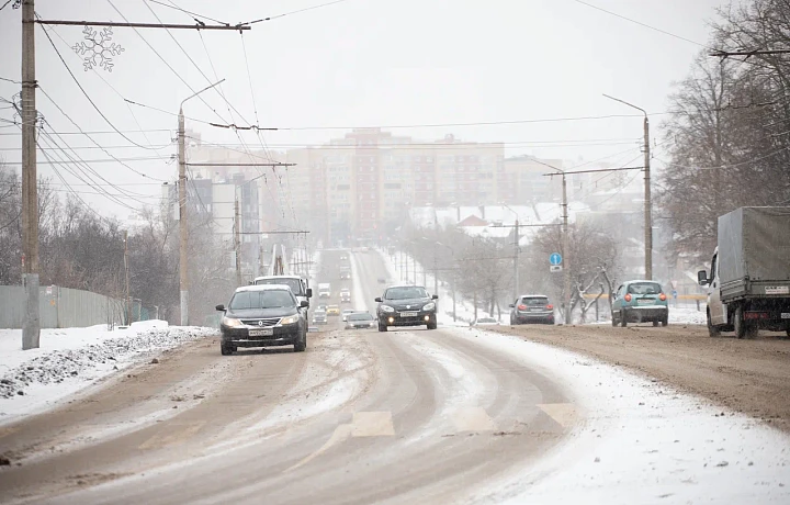 Госавтоинспекция Тульской области призвала к осторожности на дорогах из-за непогоды