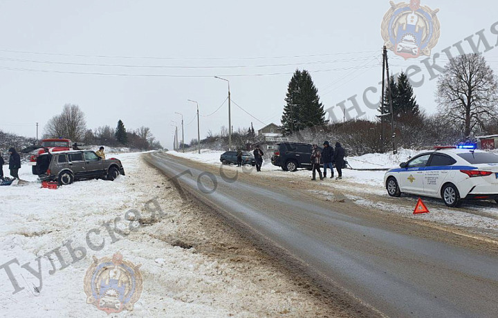 В аварии на трассе М-2«Крым» в Заокском районе пострадали четыре человека