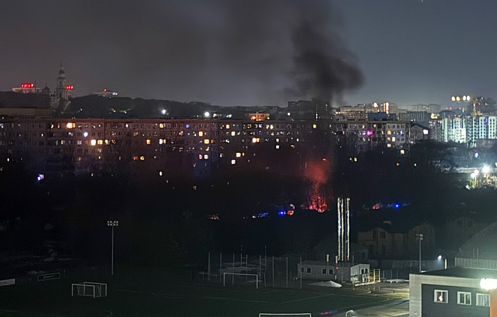 В Туле на Новомосковской улице ночью сгорел автобус